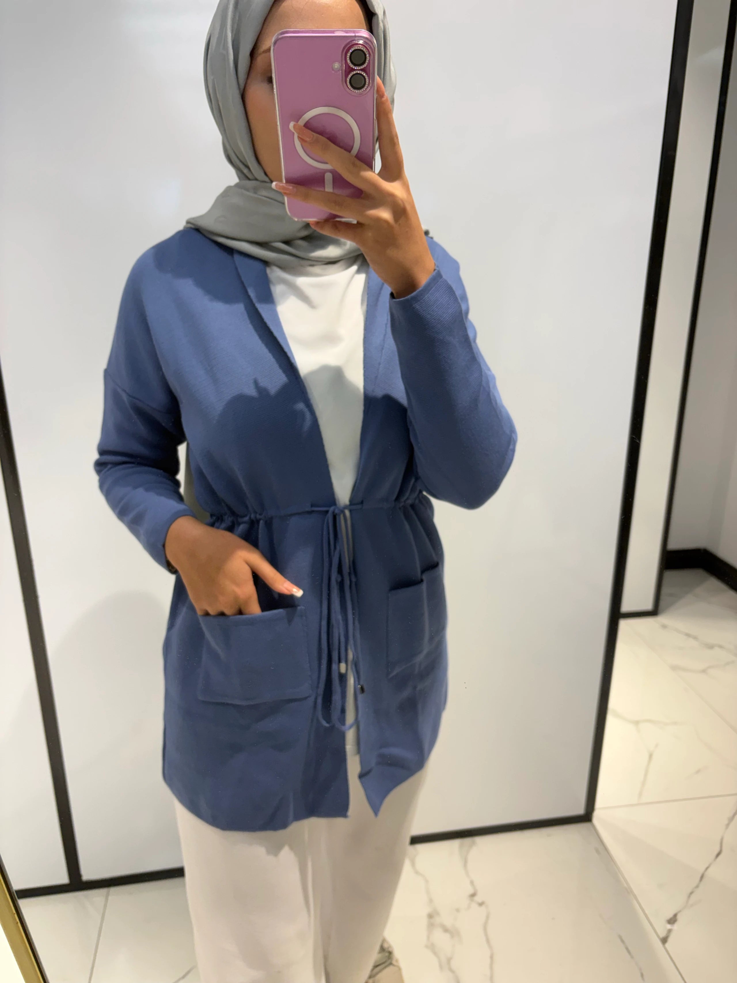 Cepli Bağlamalı Hırka