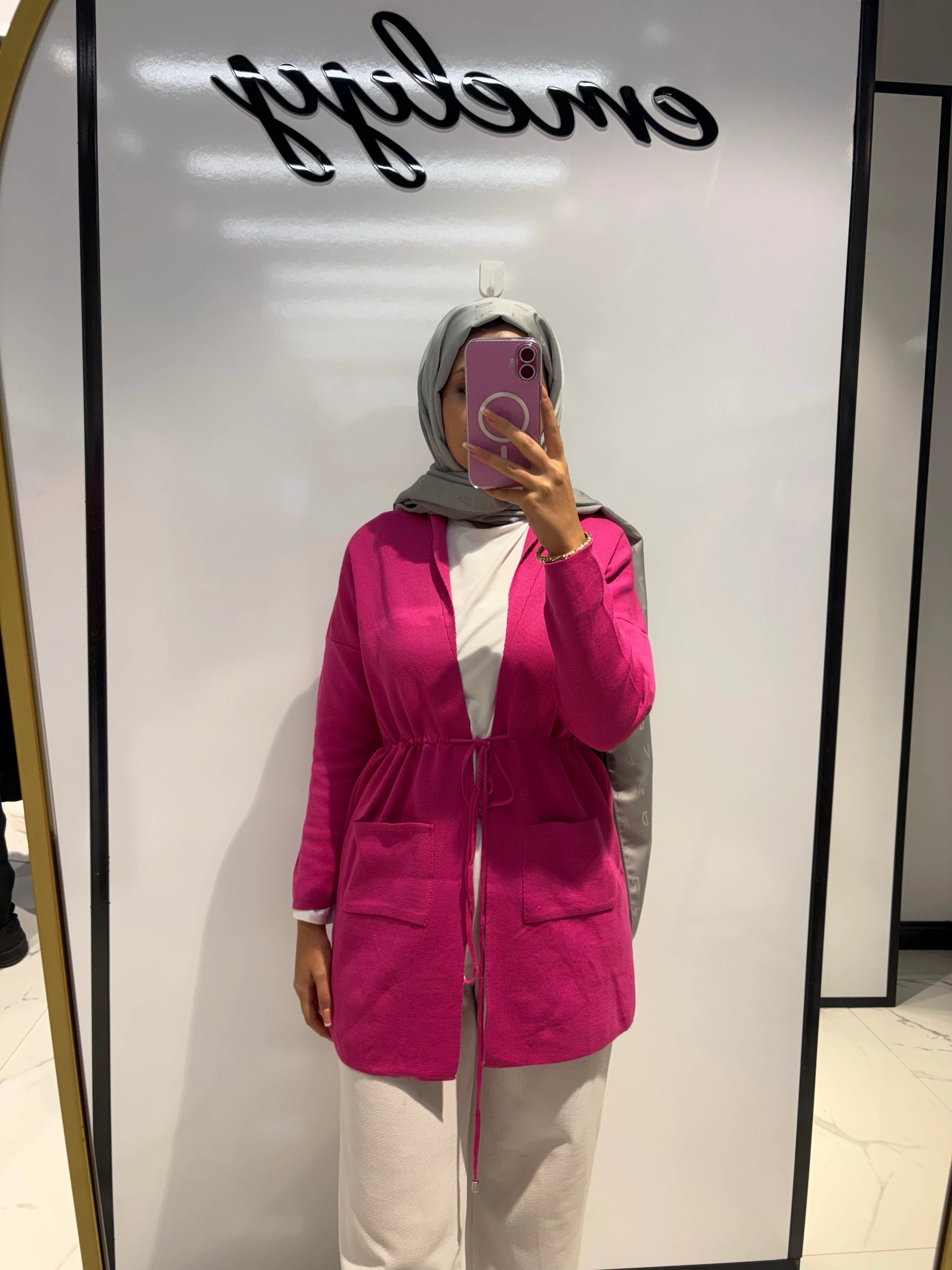 Cepli Bağlamalı Hırka