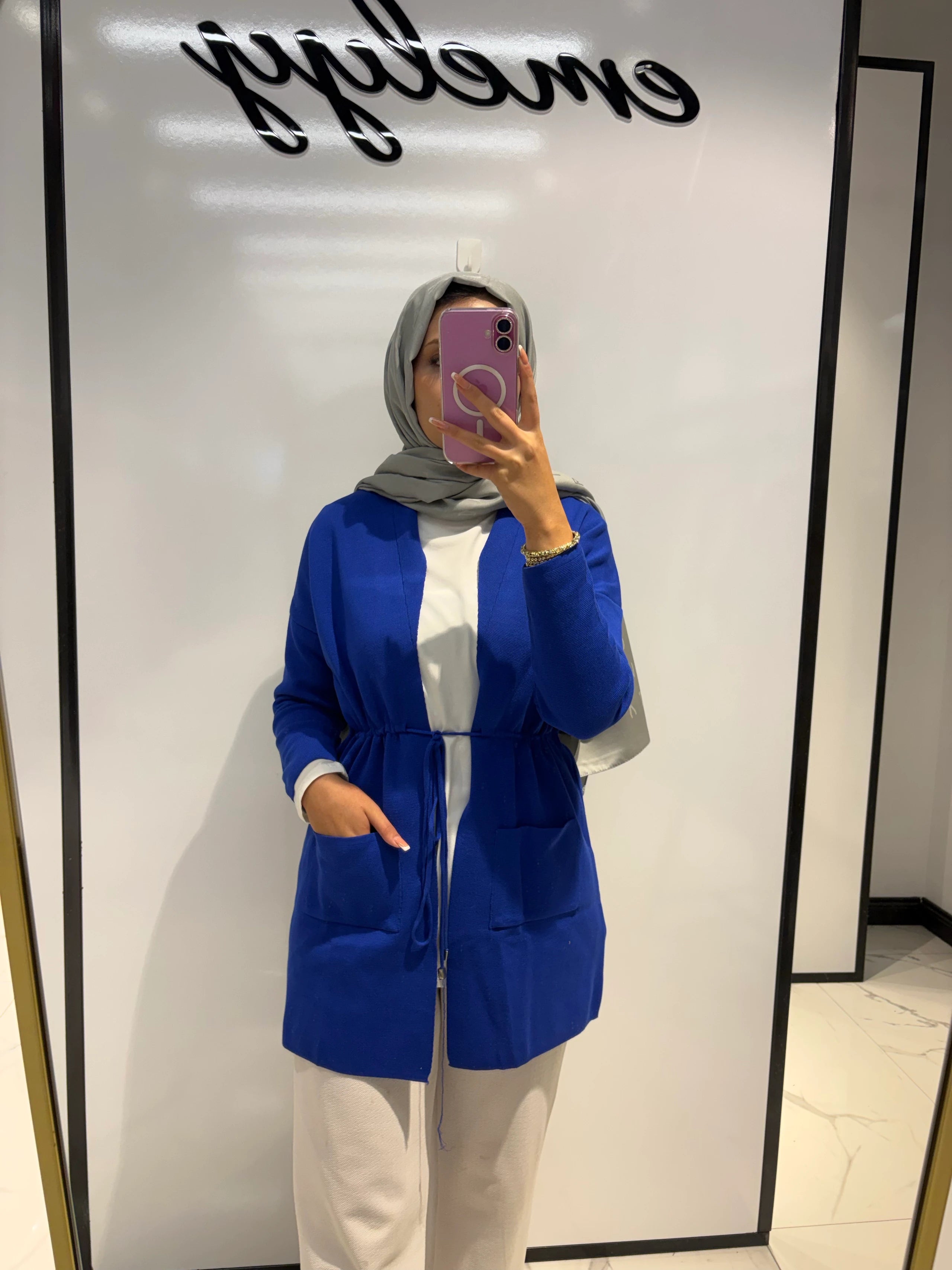 Cepli Bağlamalı Hırka