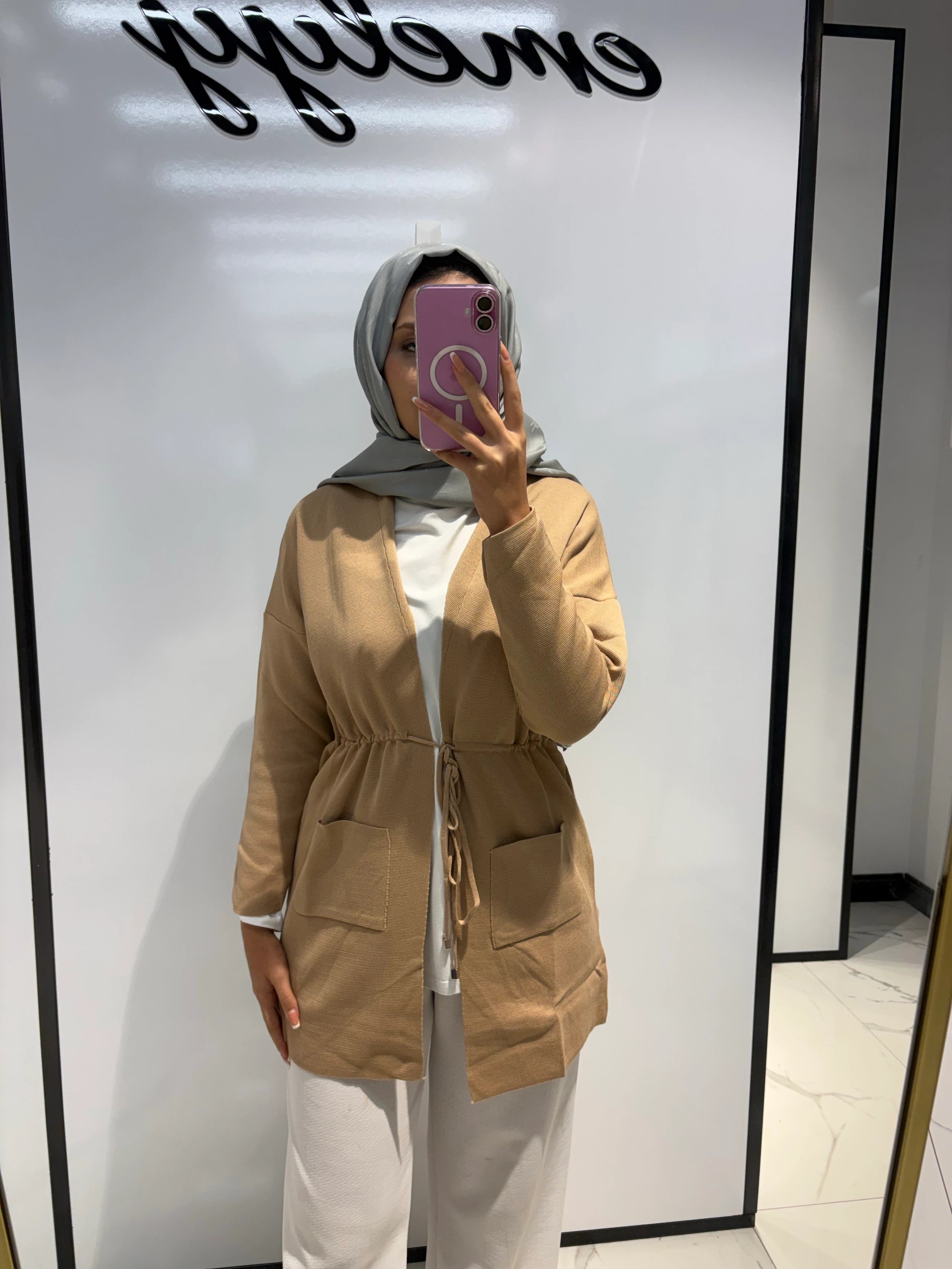 Cepli Bağlamalı Hırka