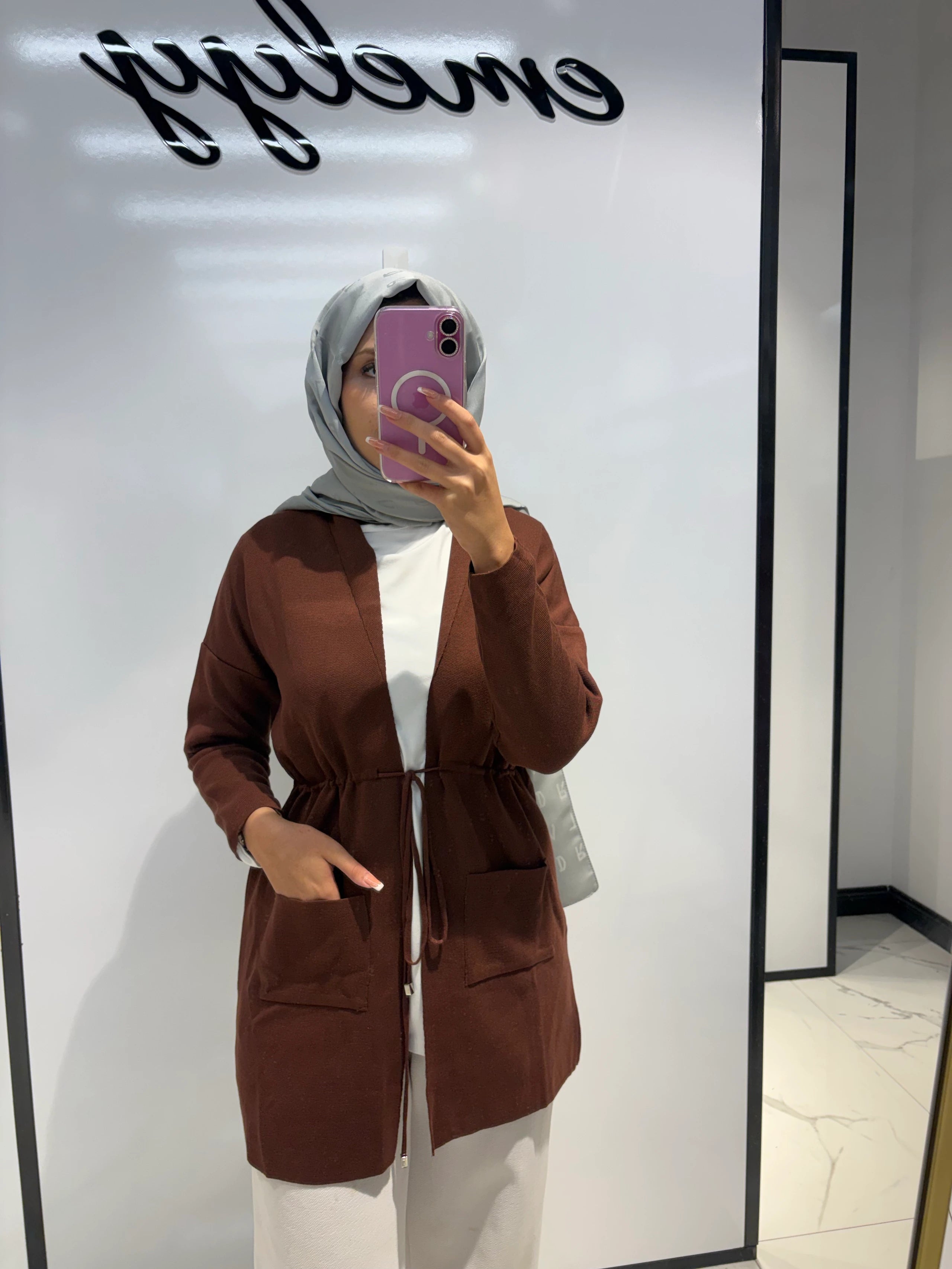 Cepli Bağlamalı Hırka