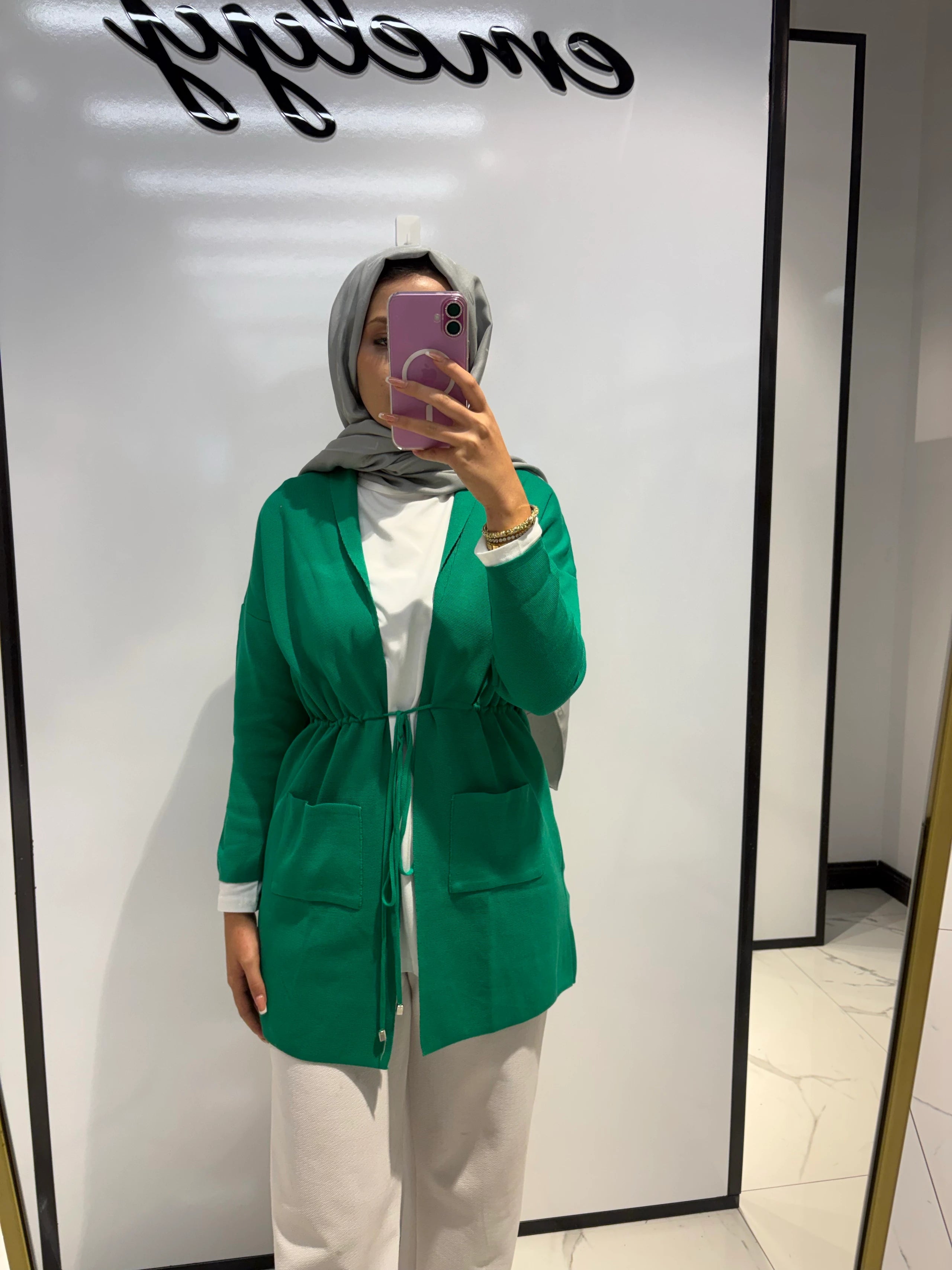 Cepli Bağlamalı Hırka