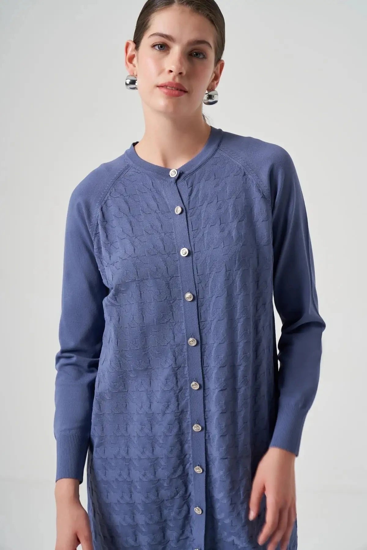 Nuss Kazayağı Desen Hırka