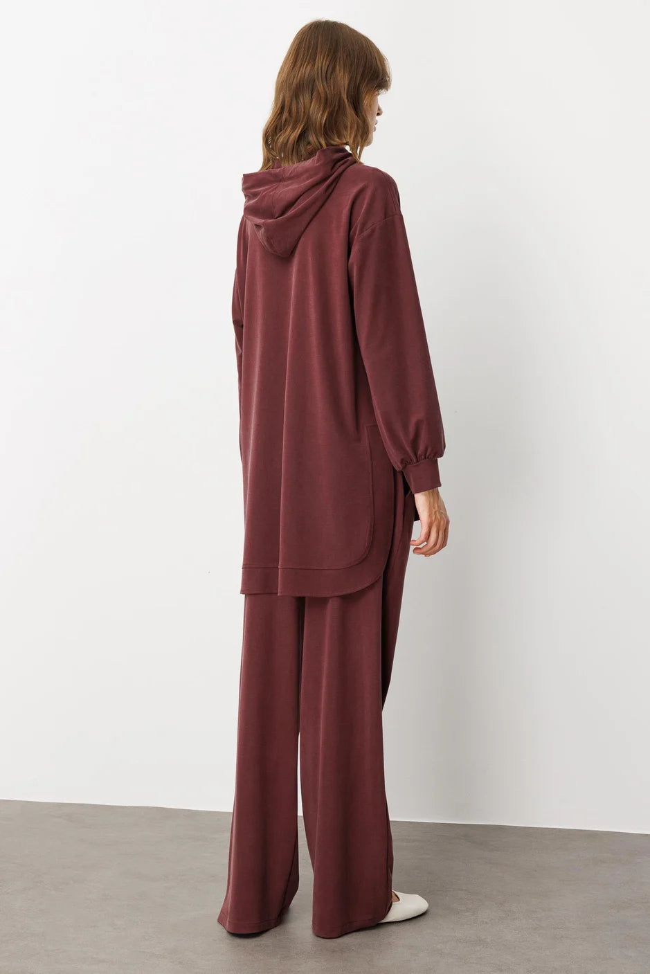 Micca Soft Örme (miccell %55 doğal içerik) Elişi Detaylı Pantalon Kombin Takım