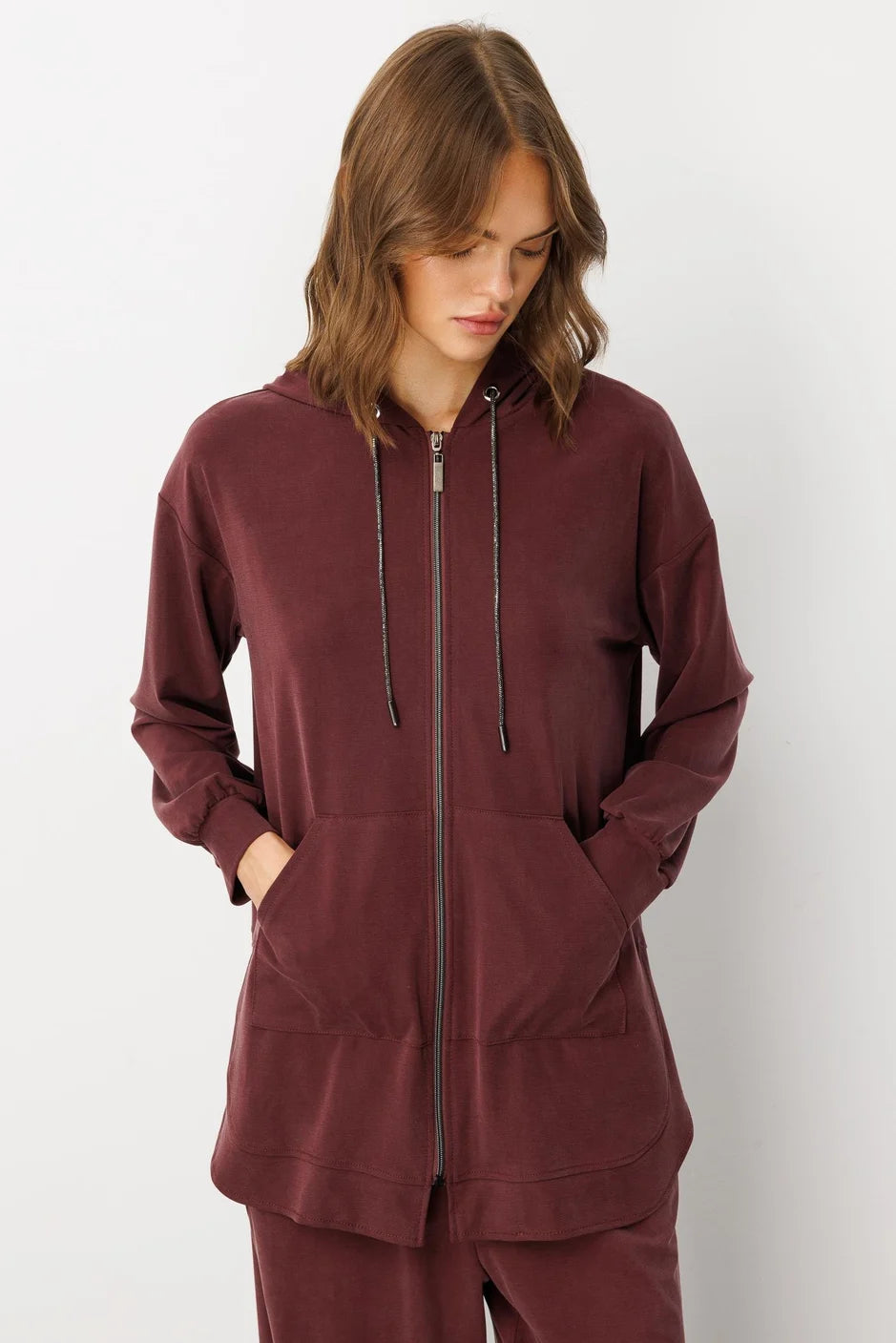 Micca Soft Örme (miccell %55 doğal içerik) Elişi Detaylı Pantalon Kombin Takım