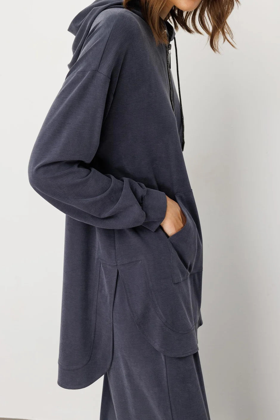 Micca Soft Örme (miccell %55 doğal içerik) Elişi Detaylı Pantalon Kombin Takım