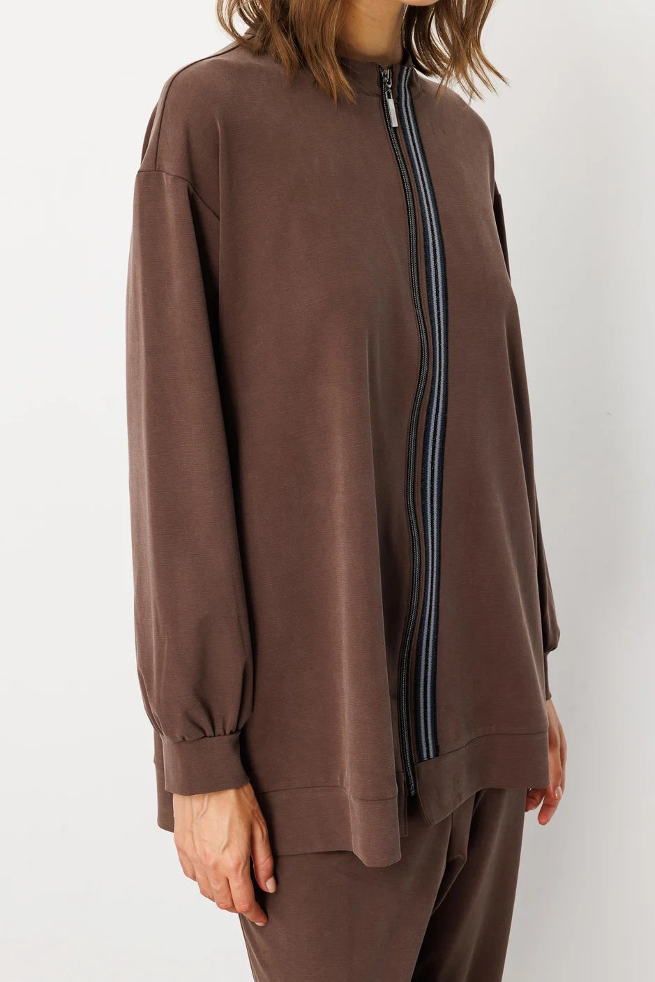 Micca Soft Örme Miccell (%55 doğal) İçerik Dokuma Ön Garni Pantalon Takım