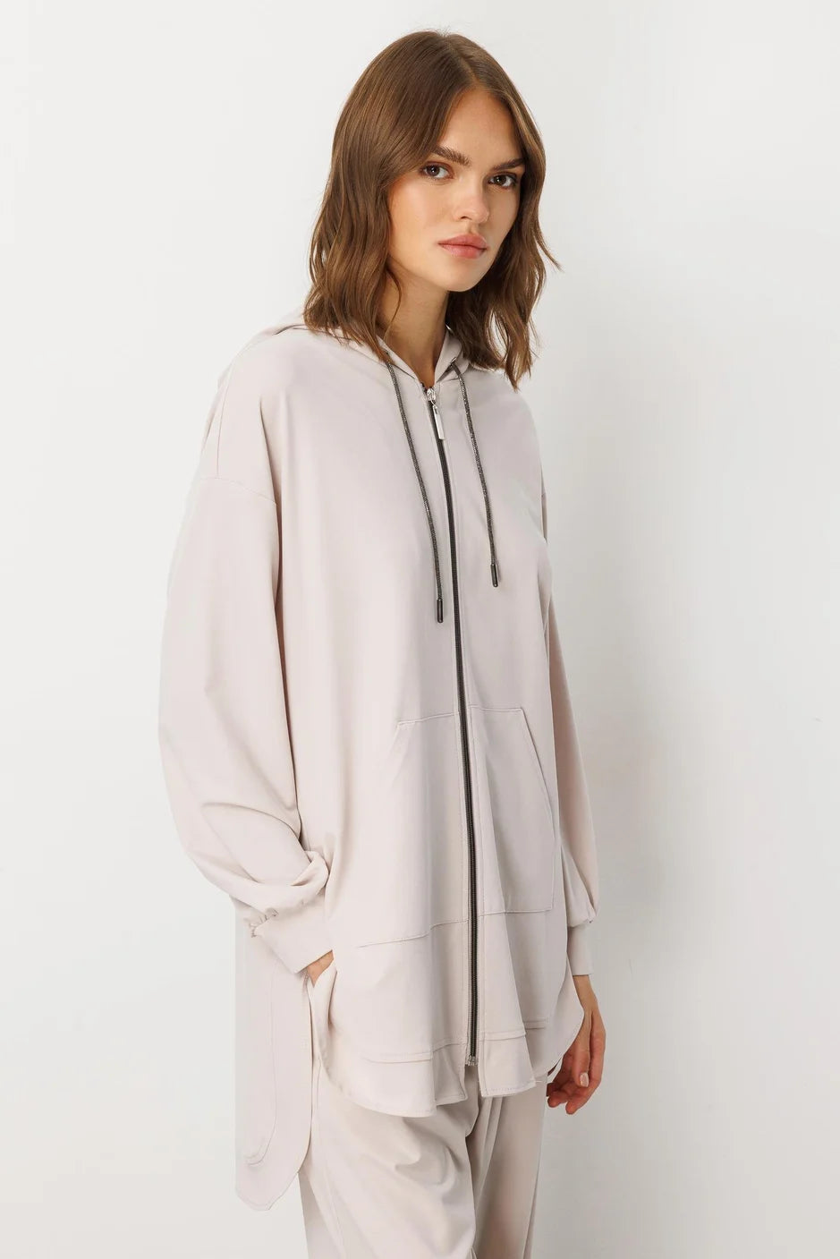 Micca Soft Örme (miccell %55 doğal içerik) Elişi Detaylı Pantalon Kombin Takım