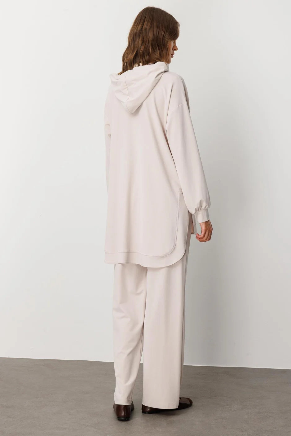 Micca Soft Örme (miccell %55 doğal içerik) Elişi Detaylı Pantalon Kombin Takım