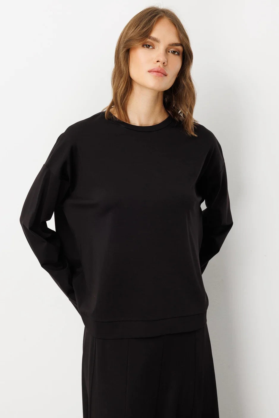 Micca Mybch Örme Ekstra Dökümlü Yumuşak Dokulu Parçalı Etek Kombinli Zamansız Takım