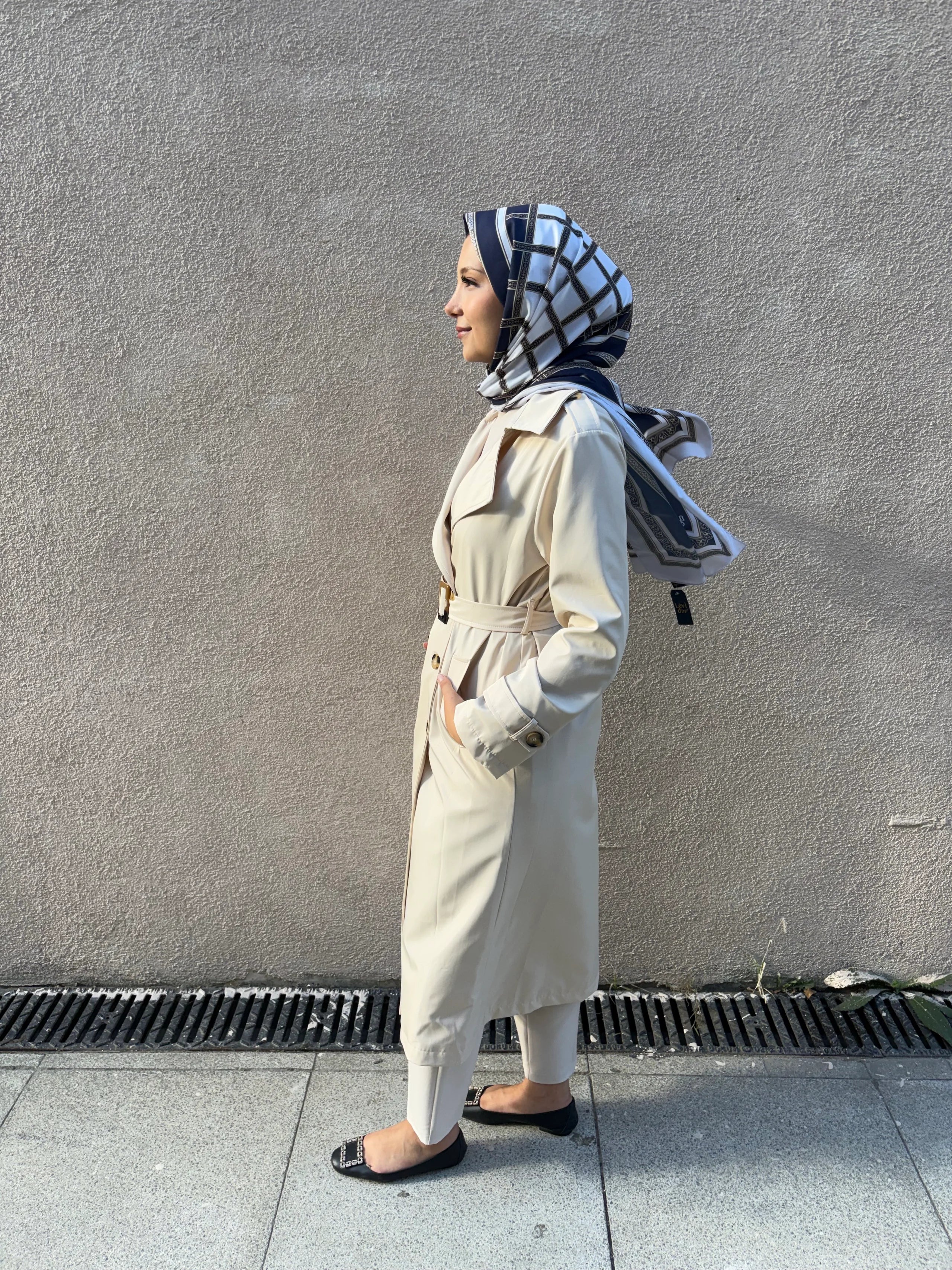 Beli Kuşaklı Trençkot