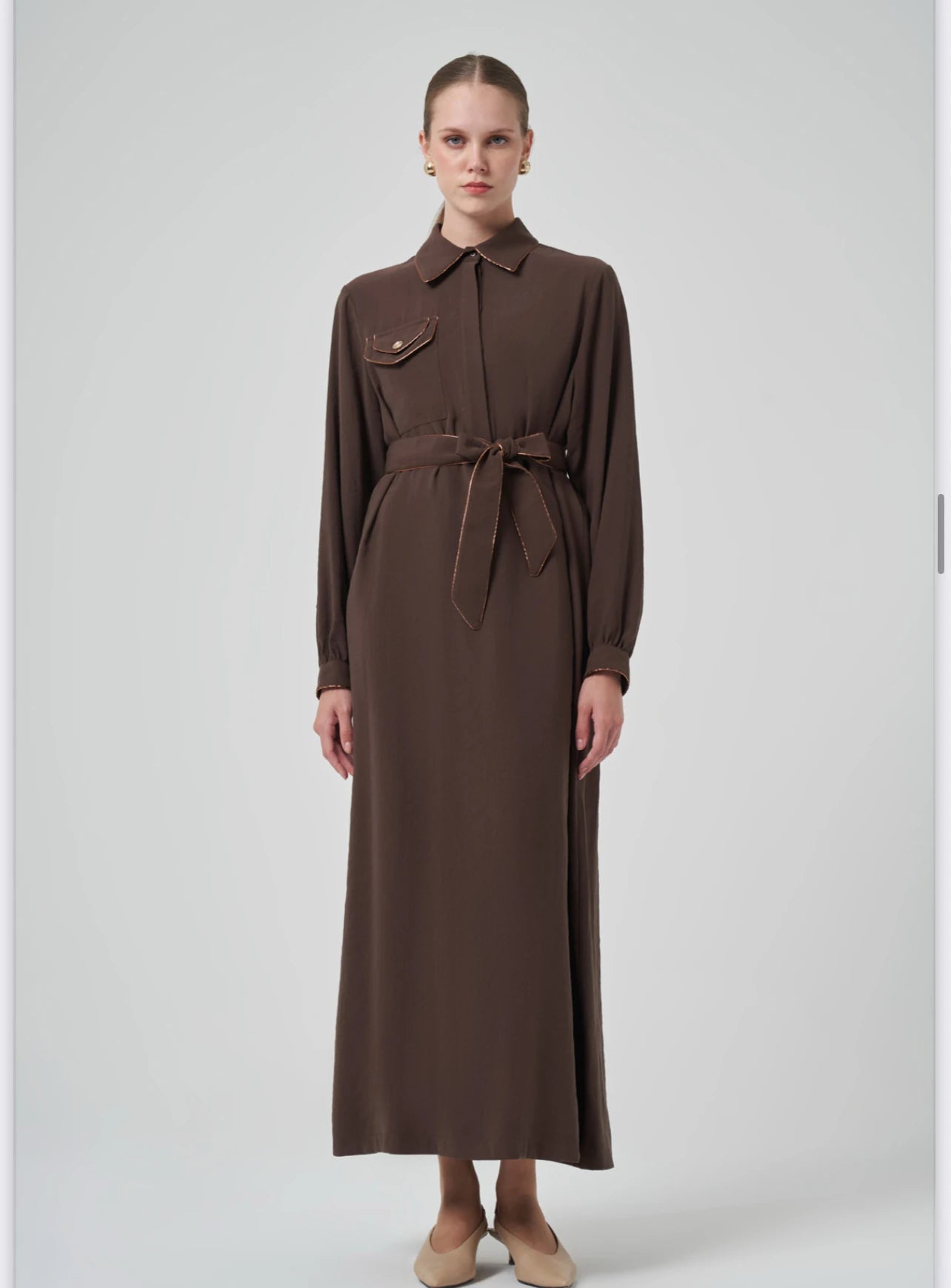 Nuss Cep Detaylı Elbise