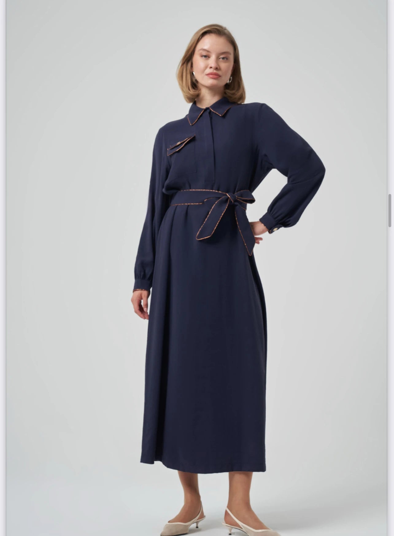 Nuss Cep Detaylı Elbise