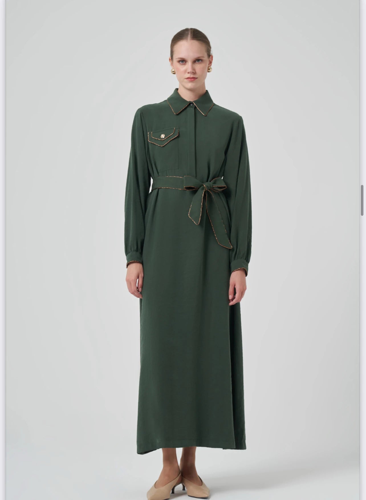 Nuss Cep Detaylı Elbise