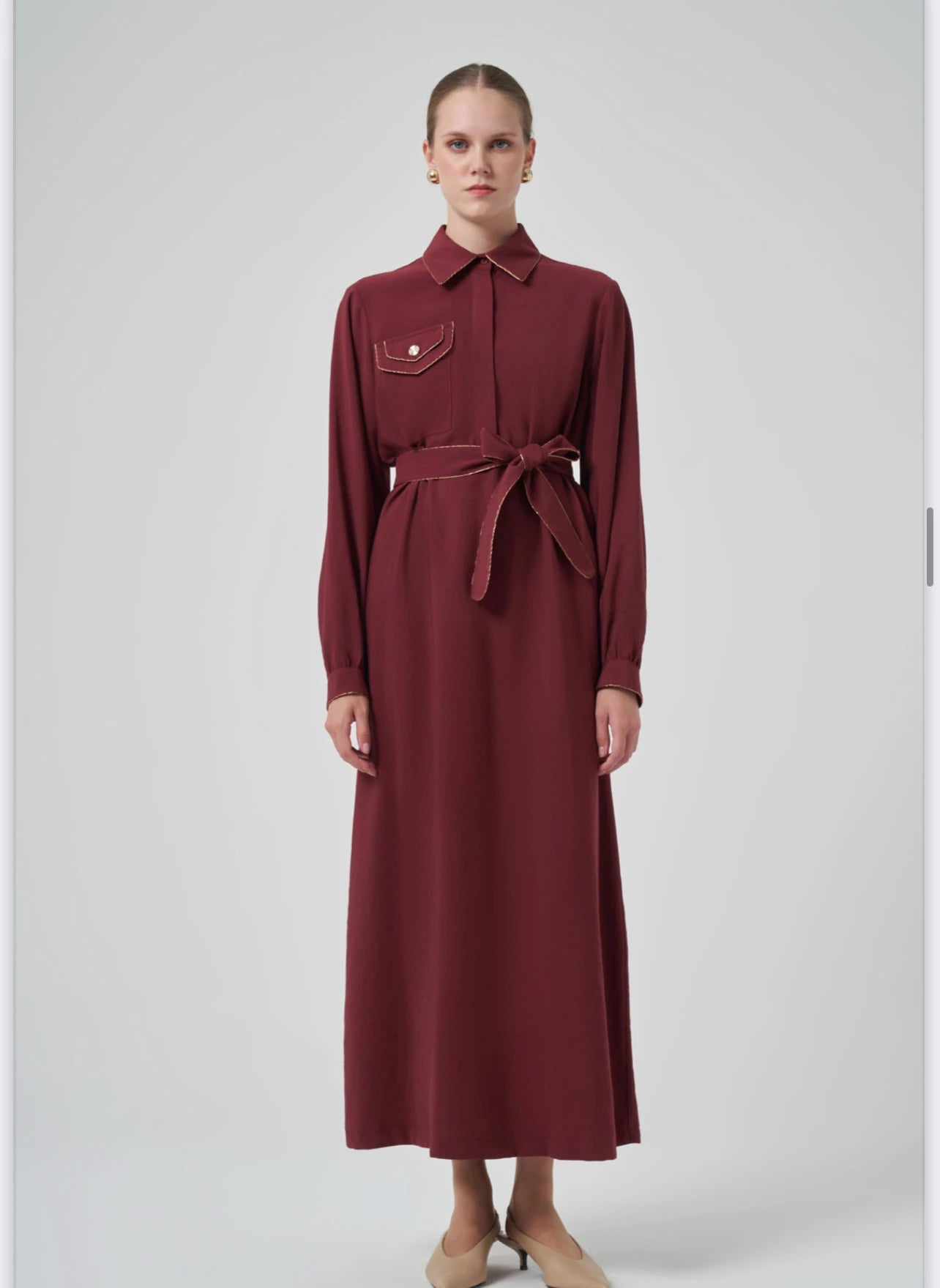 Nuss Cep Detaylı Elbise