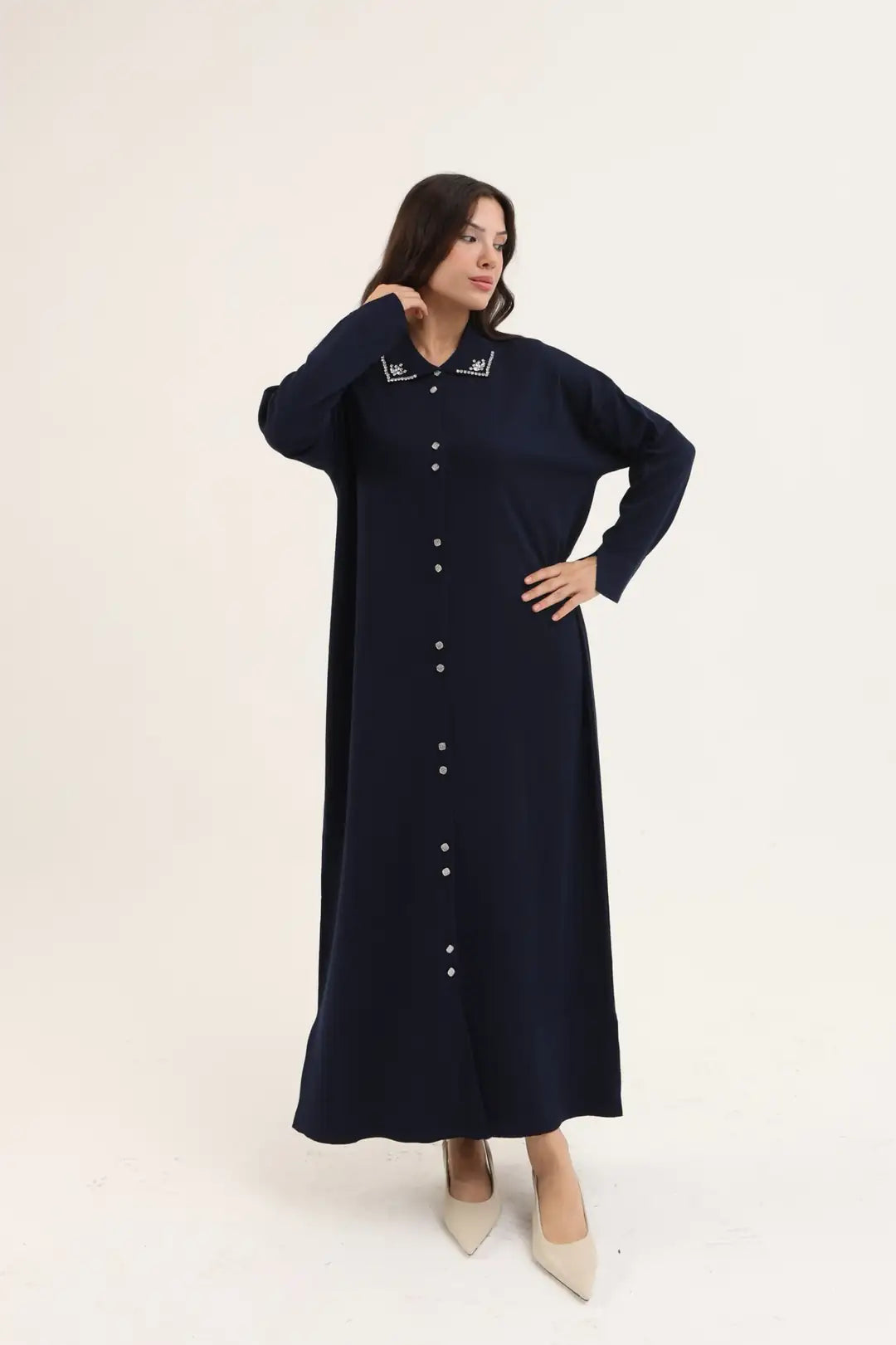 Jolie Taşlı Merserize Hırka