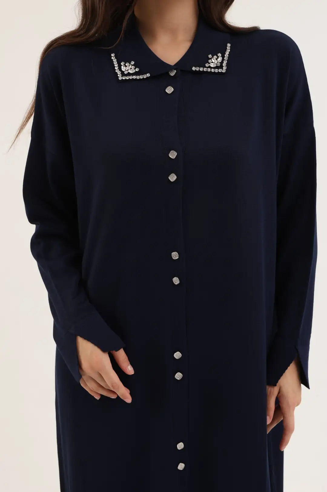 Jolie Taşlı Merserize Hırka