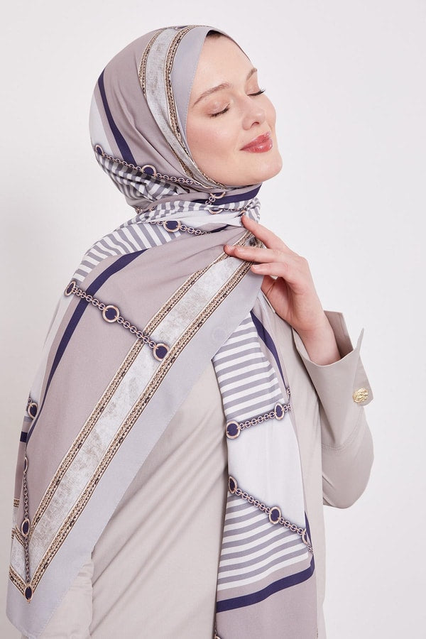 Levid'or Zincir Desen Love Şal