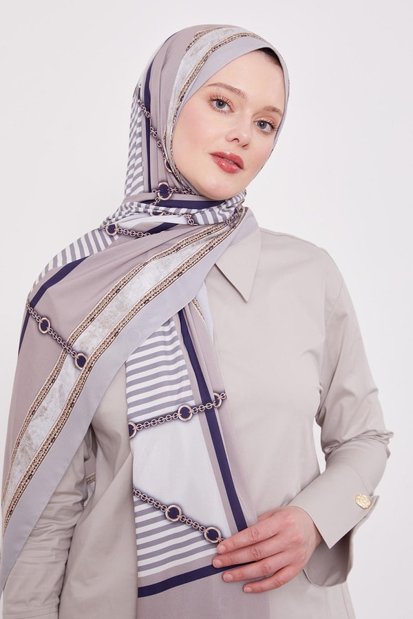 Levid'or Zincir Desen Love Şal