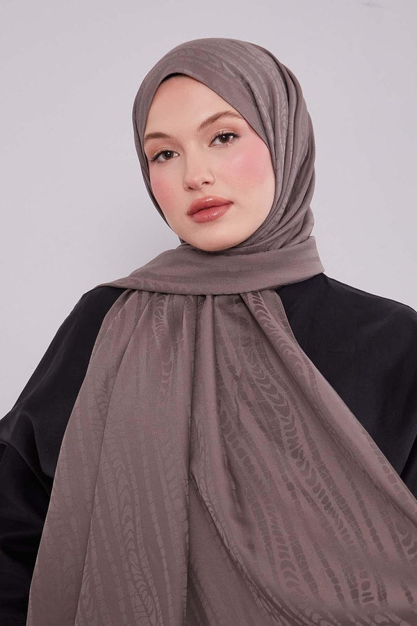 Levid'or Karışık Şerit Desen Green Şal