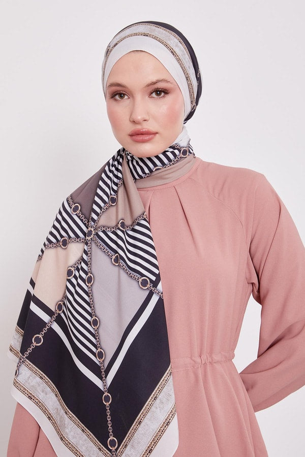Levid'or Zincir Desen Love Şal