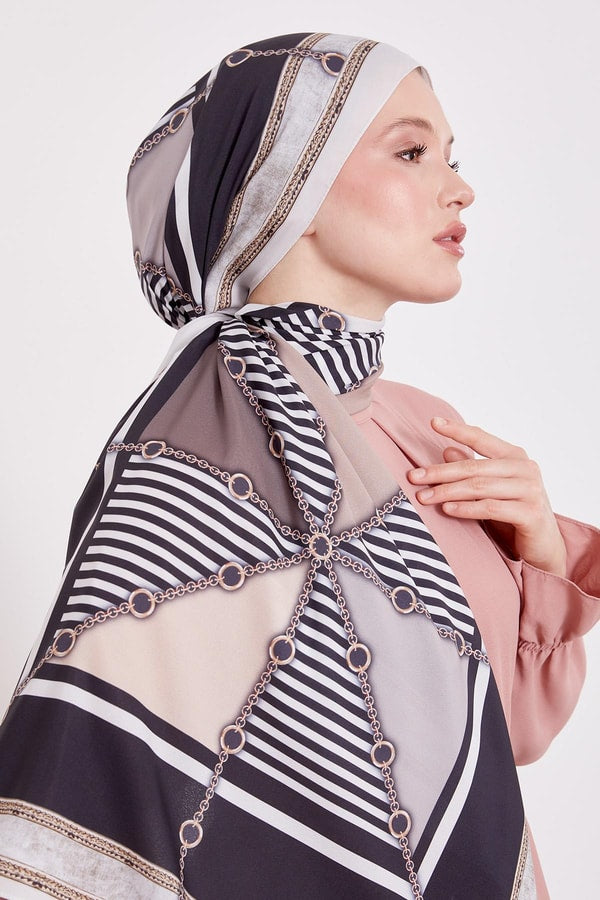 Levid'or Zincir Desen Love Şal