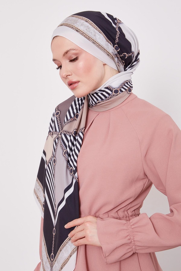 Levid'or Zincir Desen Love Şal