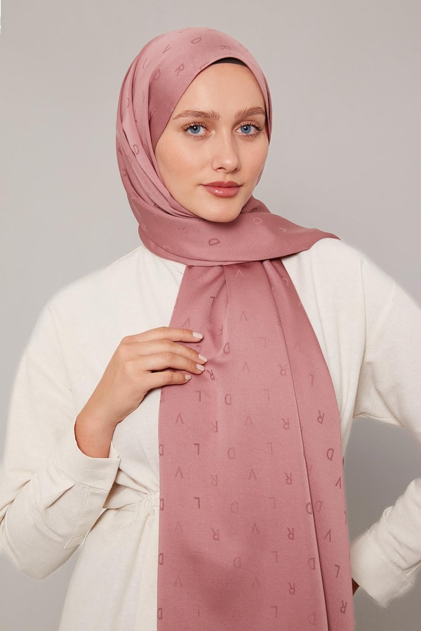 Levid'or Lvd Baskılı Jakarlı Şal