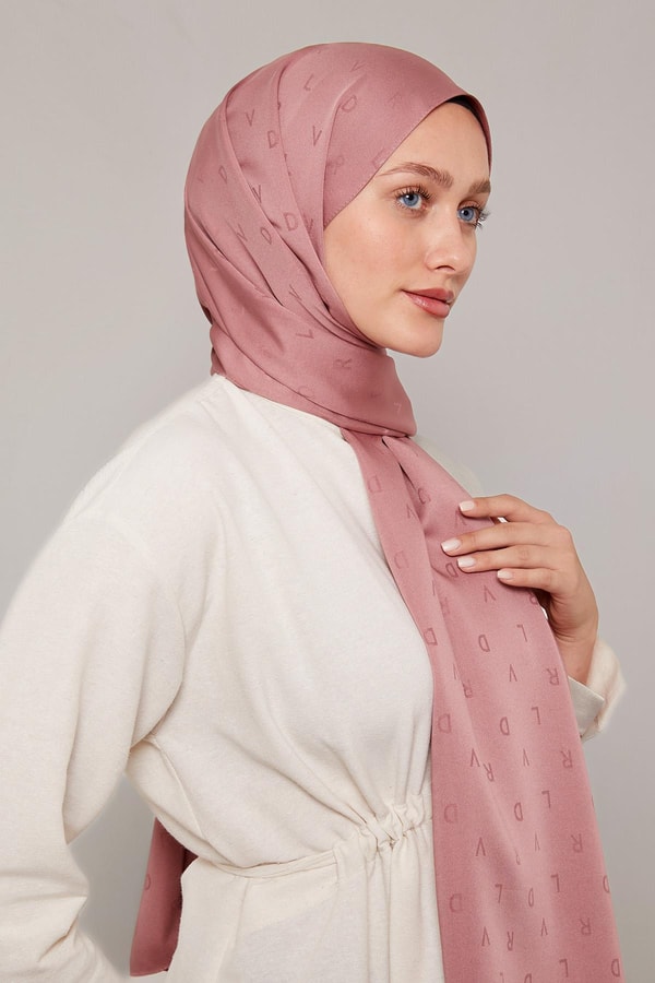 Levid'or Lvd Baskılı Jakarlı Şal