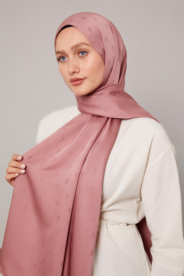 Levid'or Lvd Baskılı Jakarlı Şal