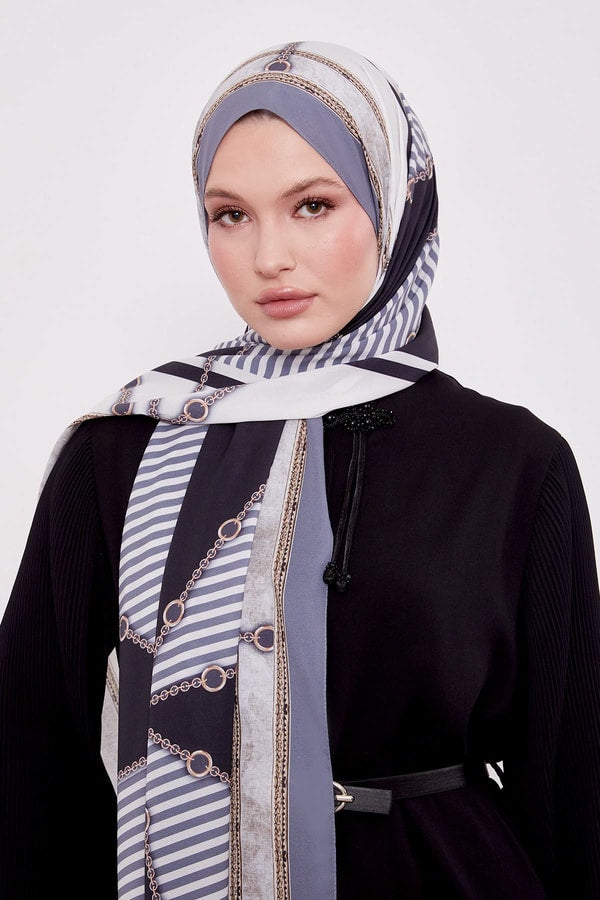 Levid'or Zincir Desen Love Şal