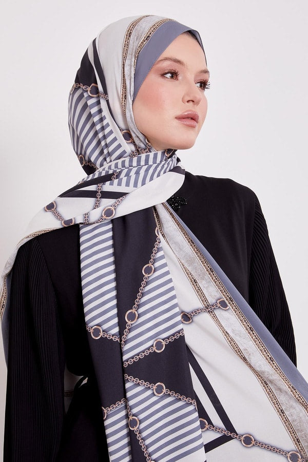 Levid'or Zincir Desen Love Şal