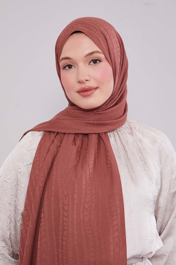 Levid'or Karışık Şerit Desen Green Şal