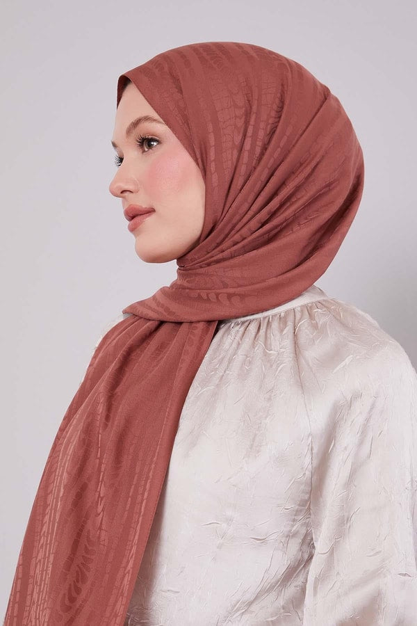 Levid'or Karışık Şerit Desen Green Şal