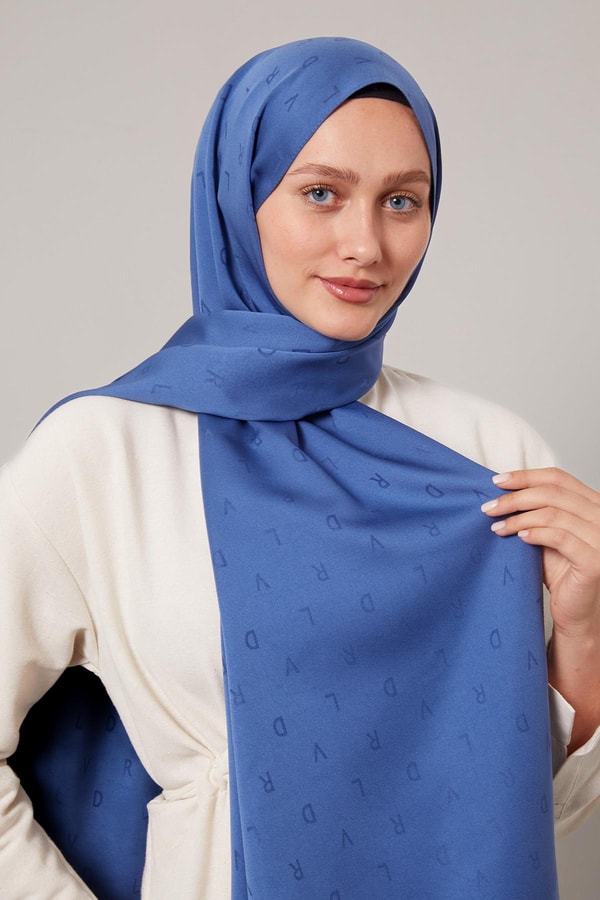 Levid'or Lvd Baskılı Jakarlı Şal
