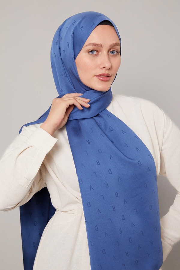 Levid'or Lvd Baskılı Jakarlı Şal