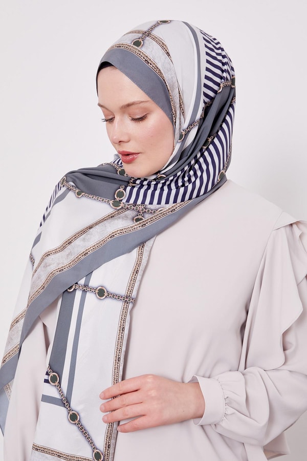 Levid'or Zincir Desen Love Şal