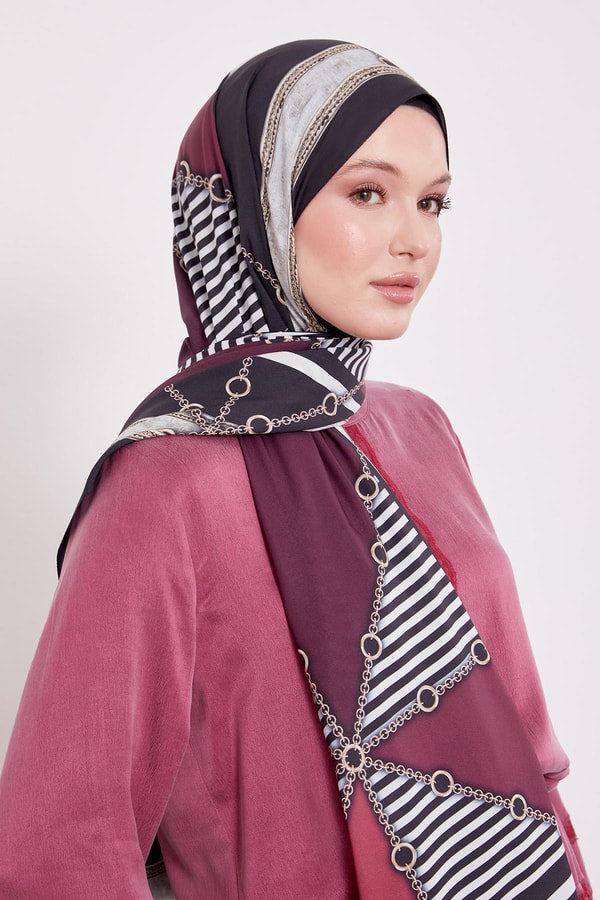 Levid'or Zincir Desen Love Şal