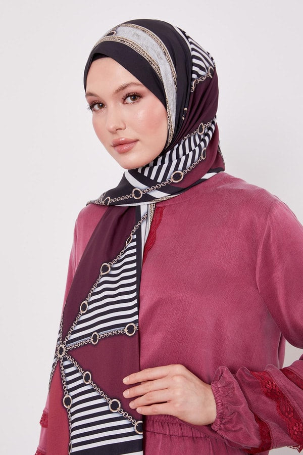 Levid'or Zincir Desen Love Şal