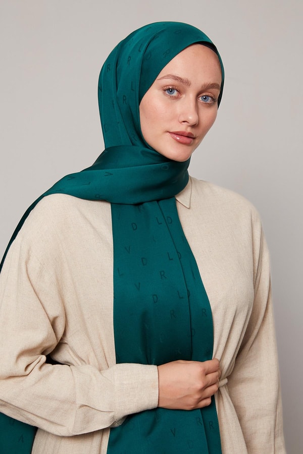 Levid'or Lvd Baskılı Jakarlı Şal