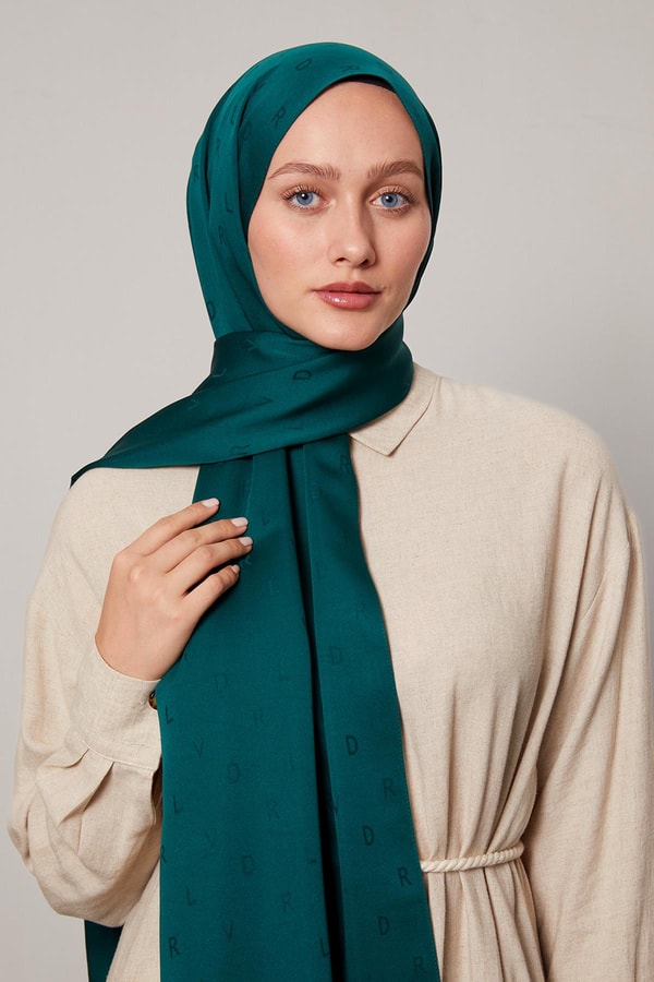 Levid'or Lvd Baskılı Jakarlı Şal