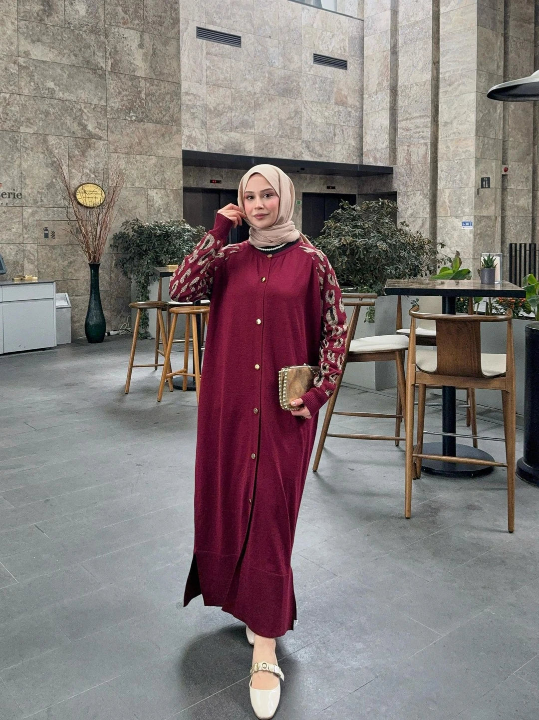 Leopar Tam Boy Merserize Hırka