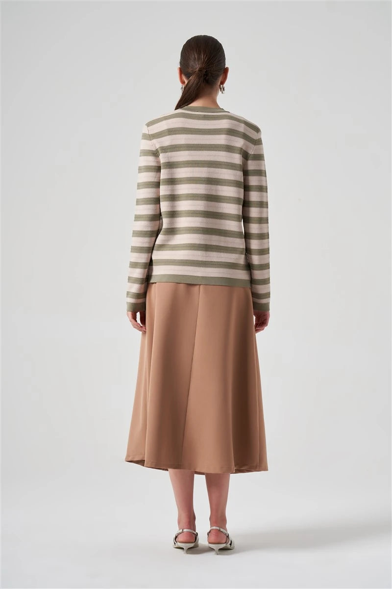 Nuss Çizgili Hırka