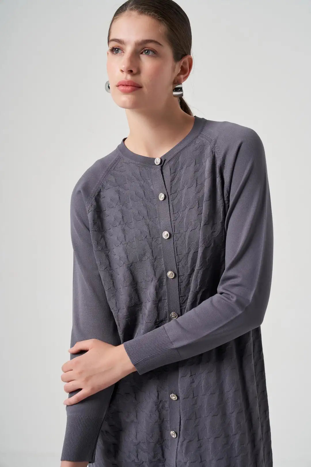 Nuss Kazayağı Desen Hırka