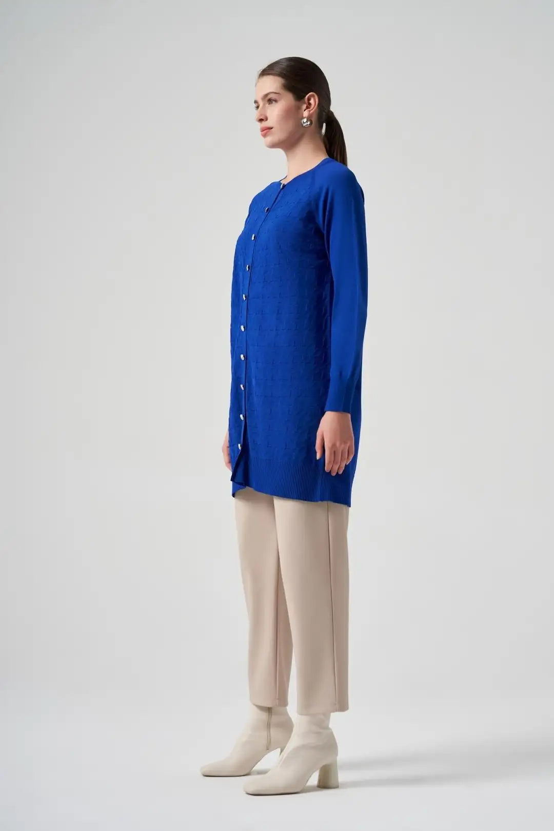 Nuss Kazayağı Desen Hırka