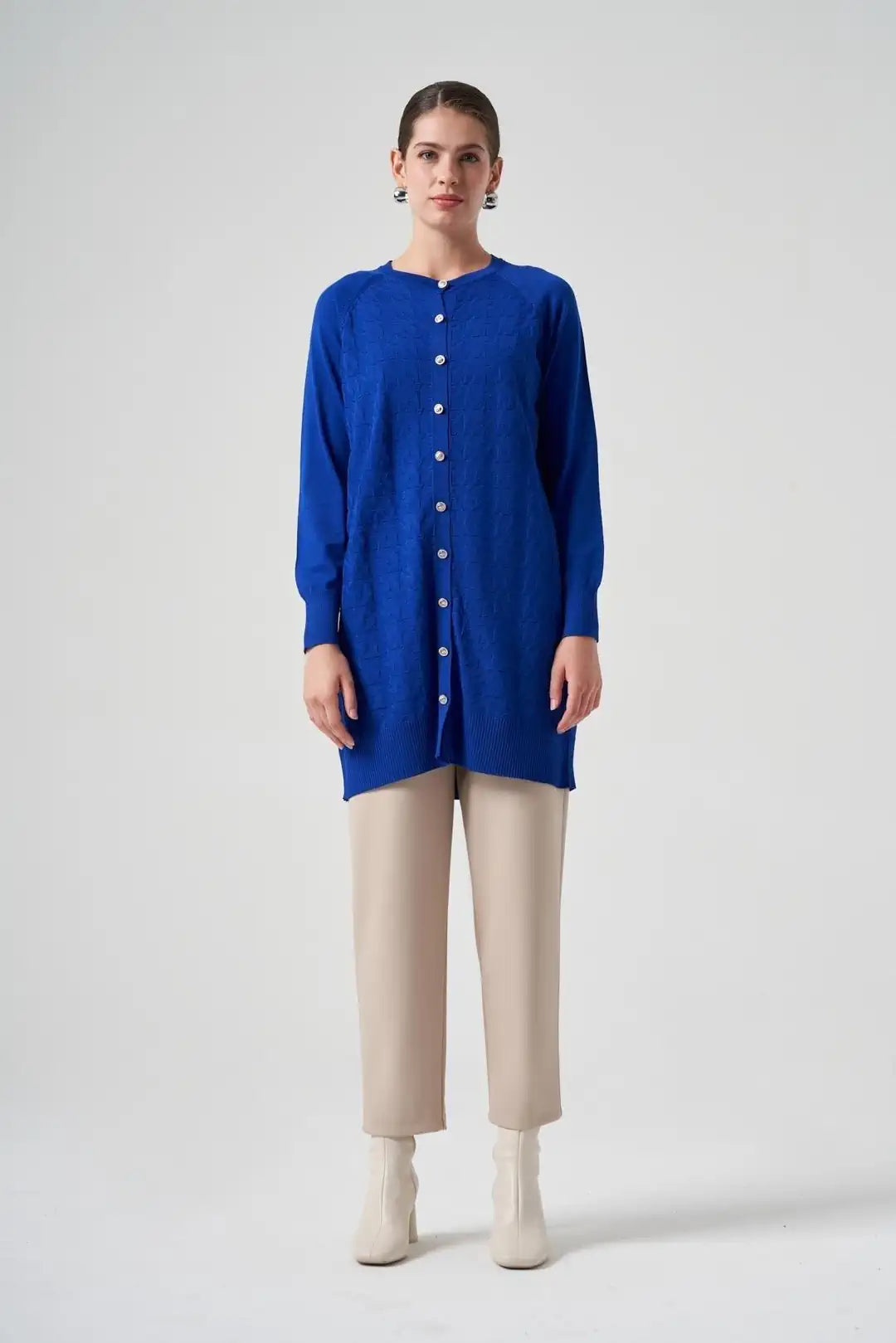 Nuss Kazayağı Desen Hırka