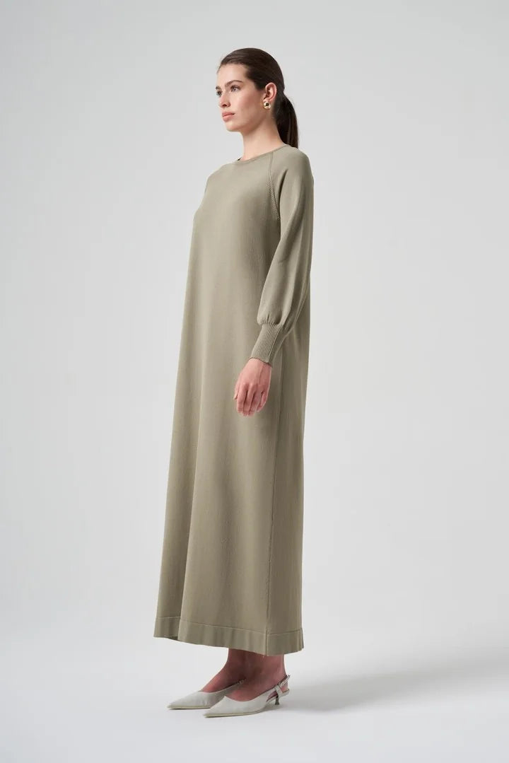 Nuss Balon Kol Elbise