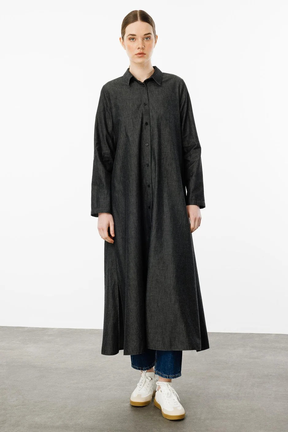 Renkli Boncuk İşleme %100 Pamuk İnce Spor Kap Ferace