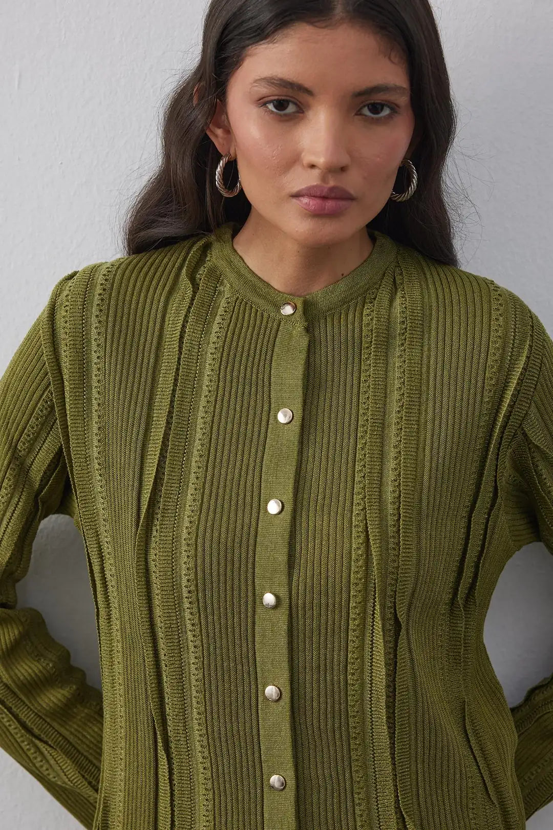 Simli Etek Üstü Hırka