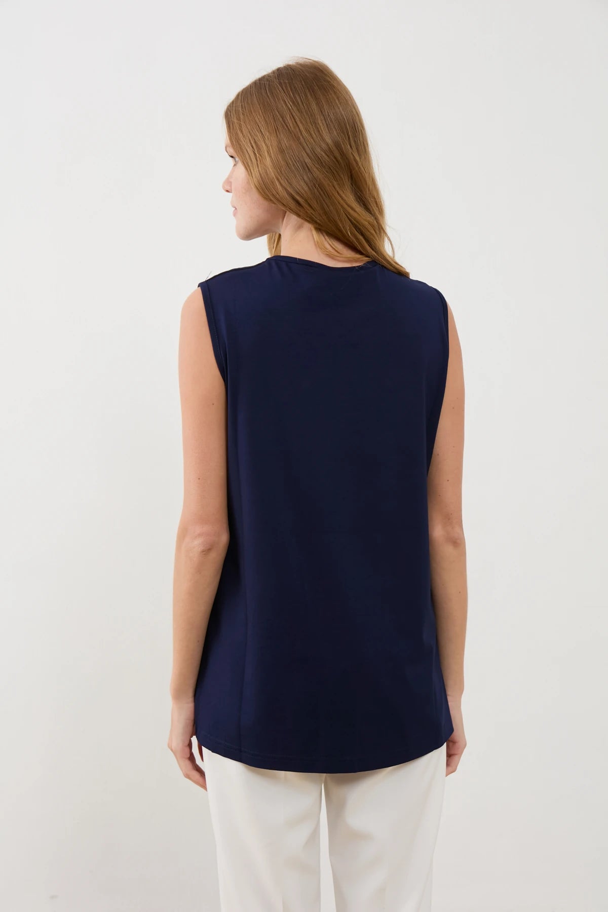 Sıfır Kol Önü Şifon Kısa İçlik